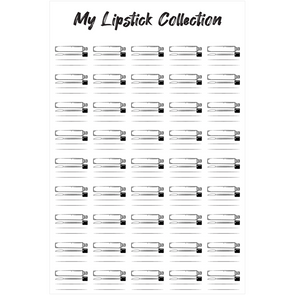 The Swatch Chart in "Lipstick Love" Canvas Poster