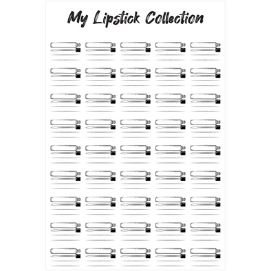 The Swatch Chart in "Lipstick Love" Canvas Poster