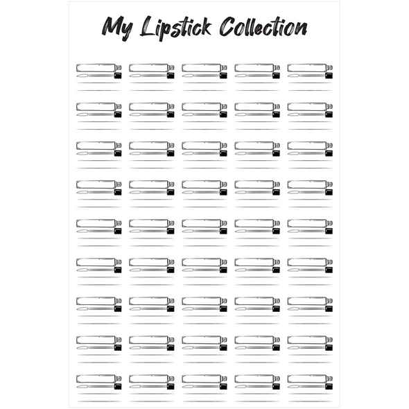 The Swatch Chart in "Lipstick Love" Canvas Poster