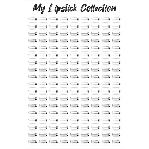 The Swatch Chart in "Lipstick Love" Canvas Poster