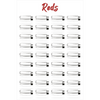 AN Lipstick Collection - Canvas Posters - Reds