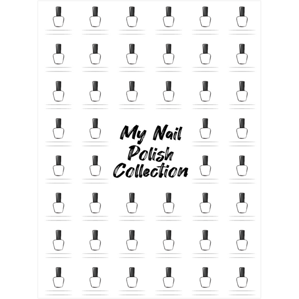The Swatch Chart in "My Nail Polish Collection" Canvas Poster 18x24