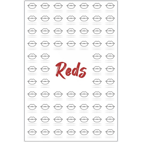 AN Read My Lips - Metal Prints - Reds