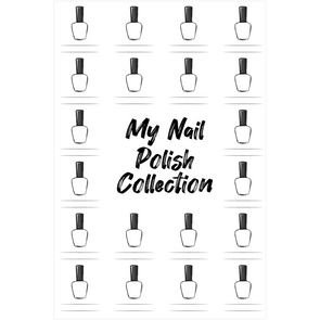 The Swatch Chart in "My Nail Polish Collection" Canvas Poster