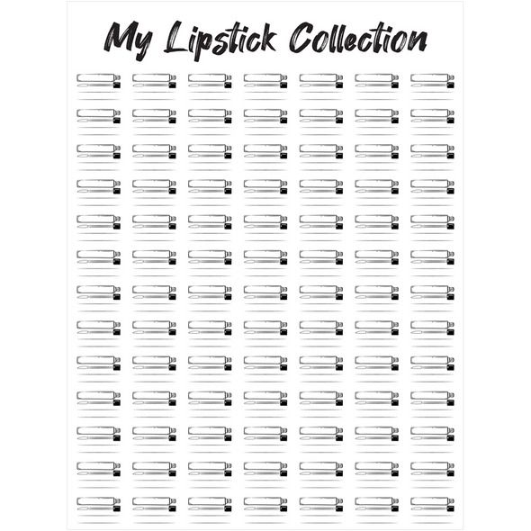 The Swatch Chart in "Lipstick Love" Canvas Poster