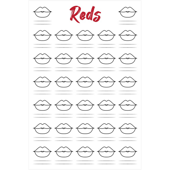 The Swatch Chart in "Read My Lips" Canvas Poster - Color Variants
