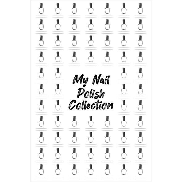 The Swatch Chart in "My Nail Polish Collection" Canvas Poster
