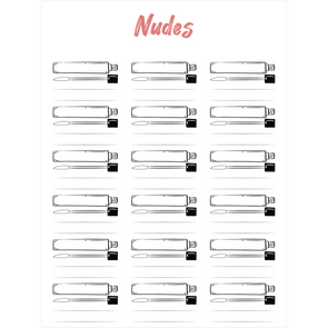 AN Lipstick Collection - Canvas Posters - Nudes