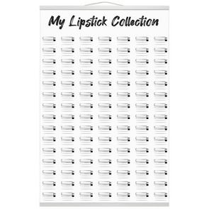 The Swatch Chart in "Lipstick Love" Hanging Canvas