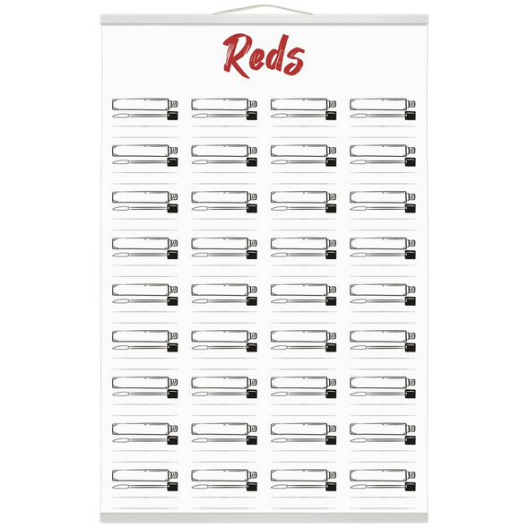 Glup Hanging Canvas Prints - Reds