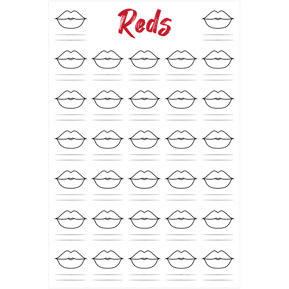 Read My Lips - 12x18 Reds