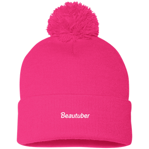 Pom Pom Knit Cap