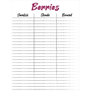 AN Between The Lines Canvas Posters - Berries - 18x24