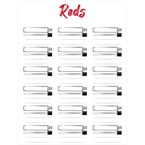 AN Lipstick Collection - Canvas Posters - Reds