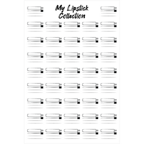 Lipstick Collection - 12x18 MLC