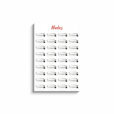 24x36 Canvas Wraps - Lipstick - Nudes