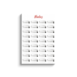 20x30 Canvas Wraps -Lipstick - Nudes